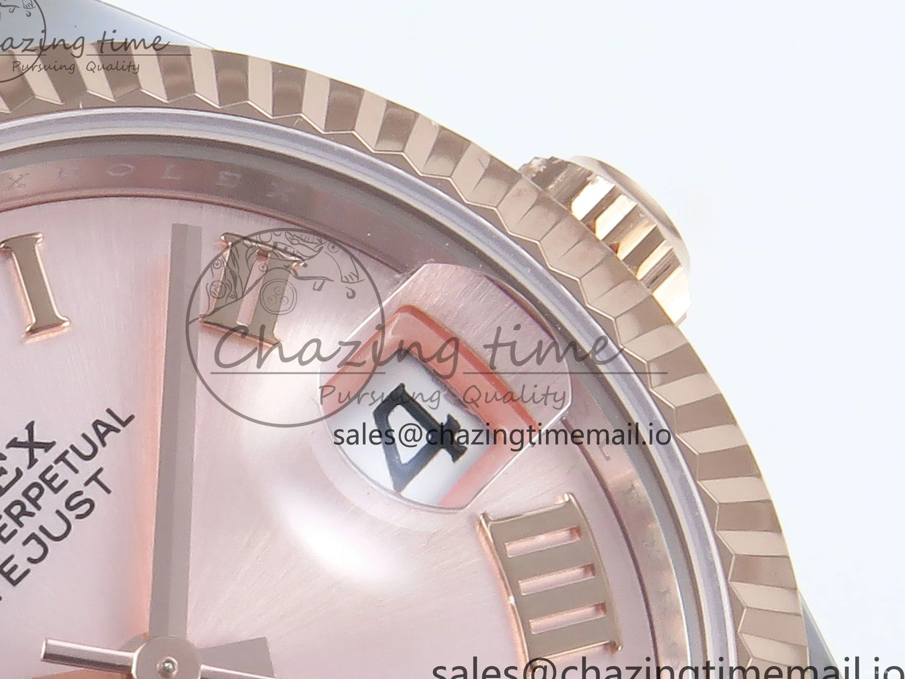 0117 Packable DateJust 31 278271 ARF 1:1 Best Edition 904L Steel RG Roman Dial on SS RG Oyster Bracelet ETA 524